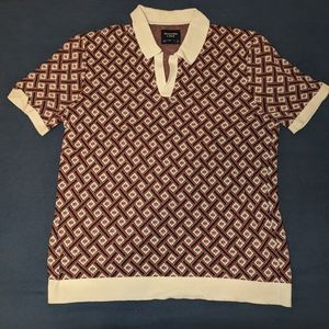 Abercrombie & Fitch Geometric Knit Polo